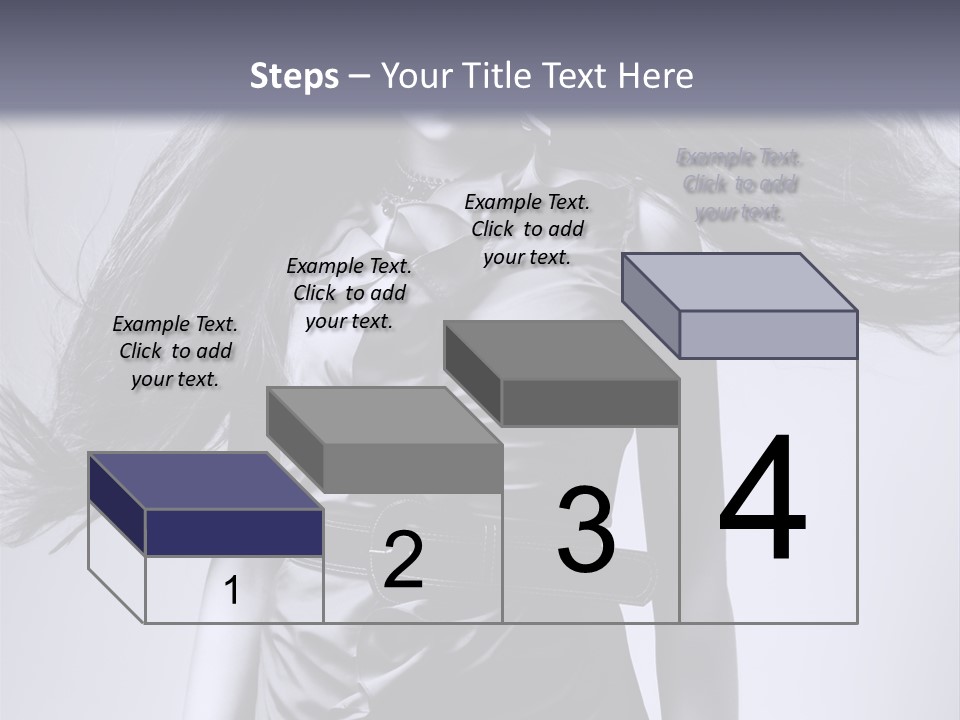 Girl Flying Hair PowerPoint Template
