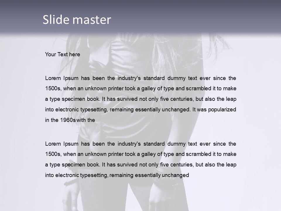 Fluffy Expression Vogue PowerPoint Template