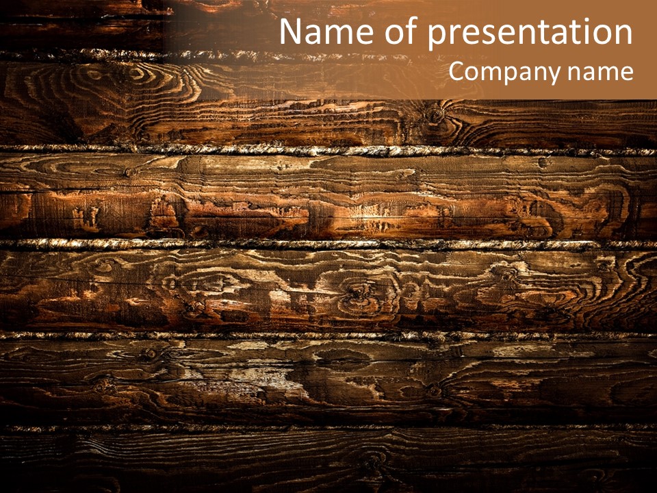 Wood Texture PowerPoint Template