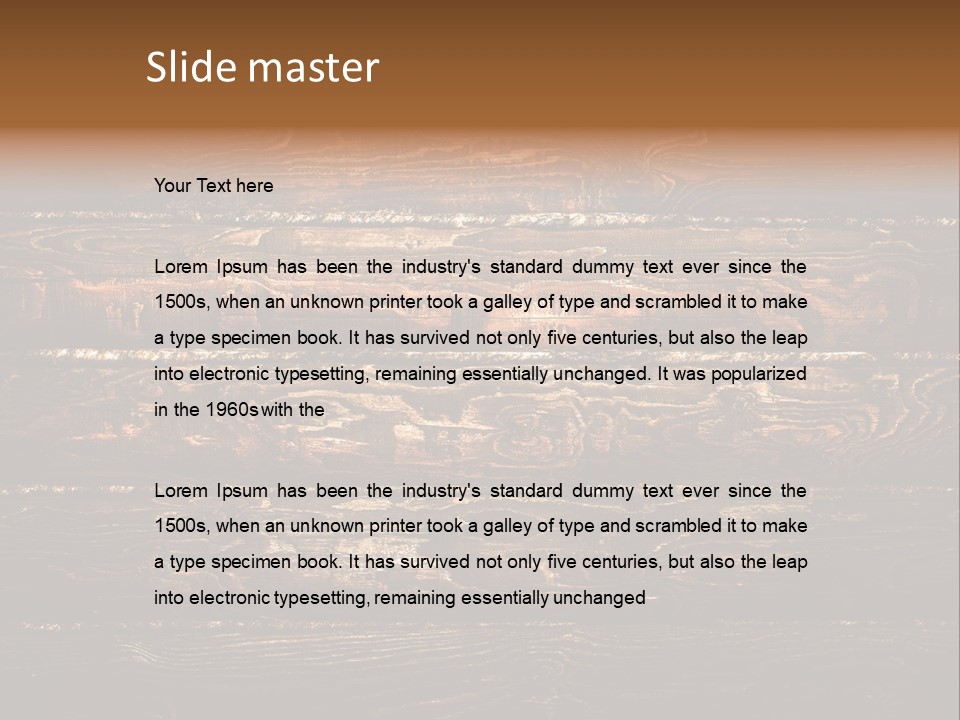 Wood Texture PowerPoint Template