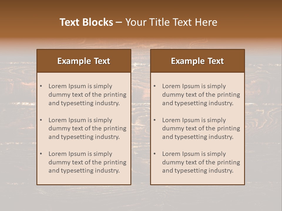 Wood Texture PowerPoint Template