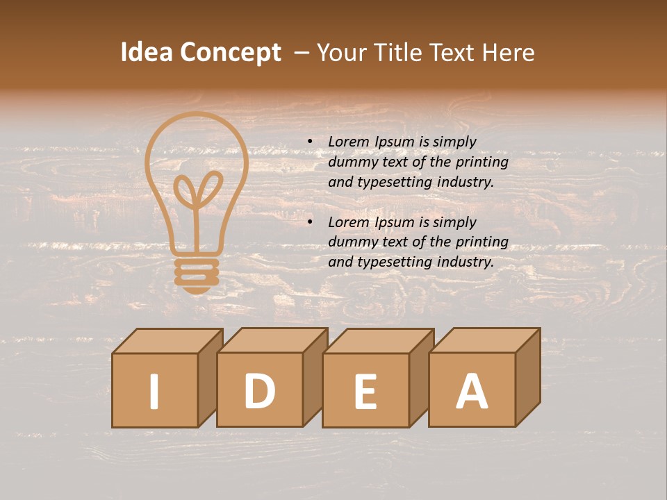 Wood Texture PowerPoint Template