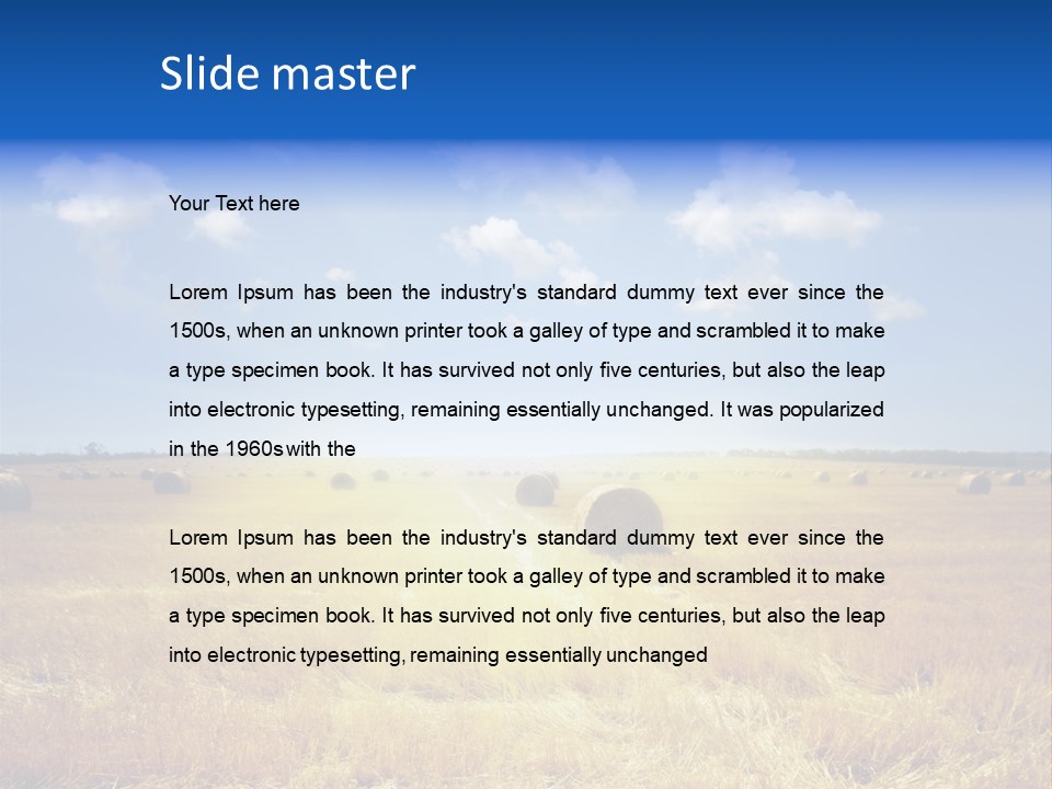 Rick Nature Wheat PowerPoint Template