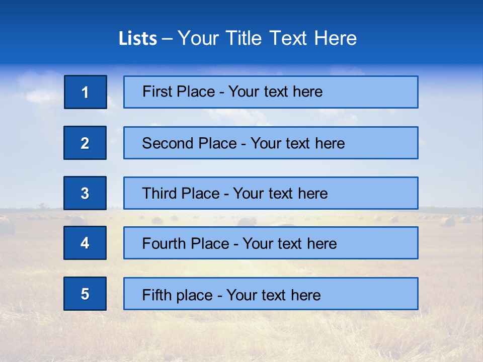 Rick Nature Wheat PowerPoint Template