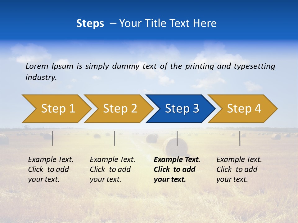 Rick Nature Wheat PowerPoint Template