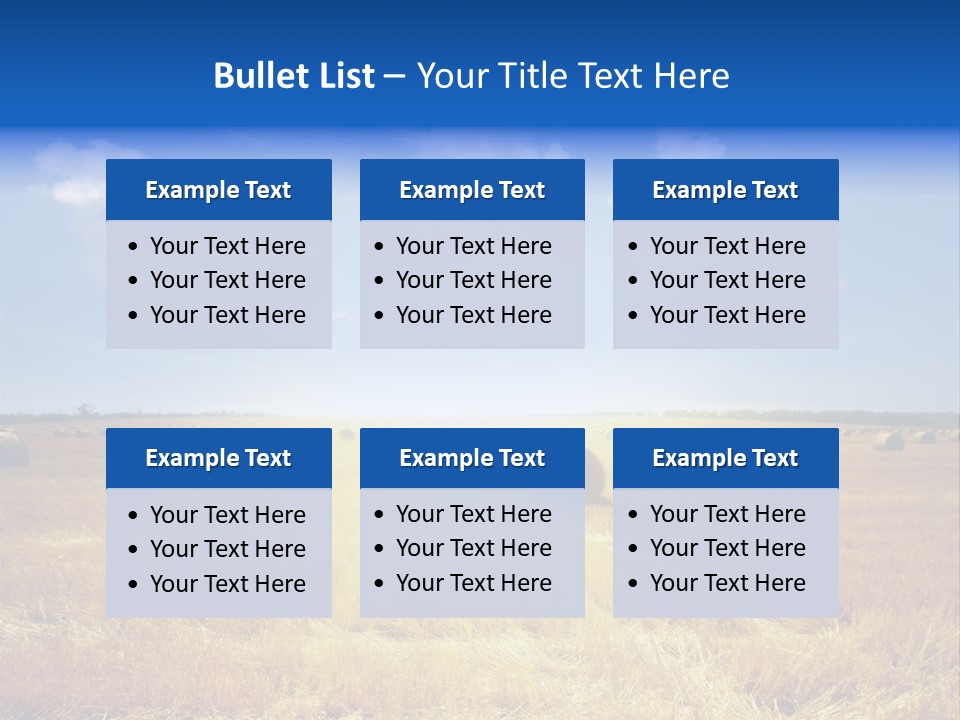 Rick Nature Wheat PowerPoint Template