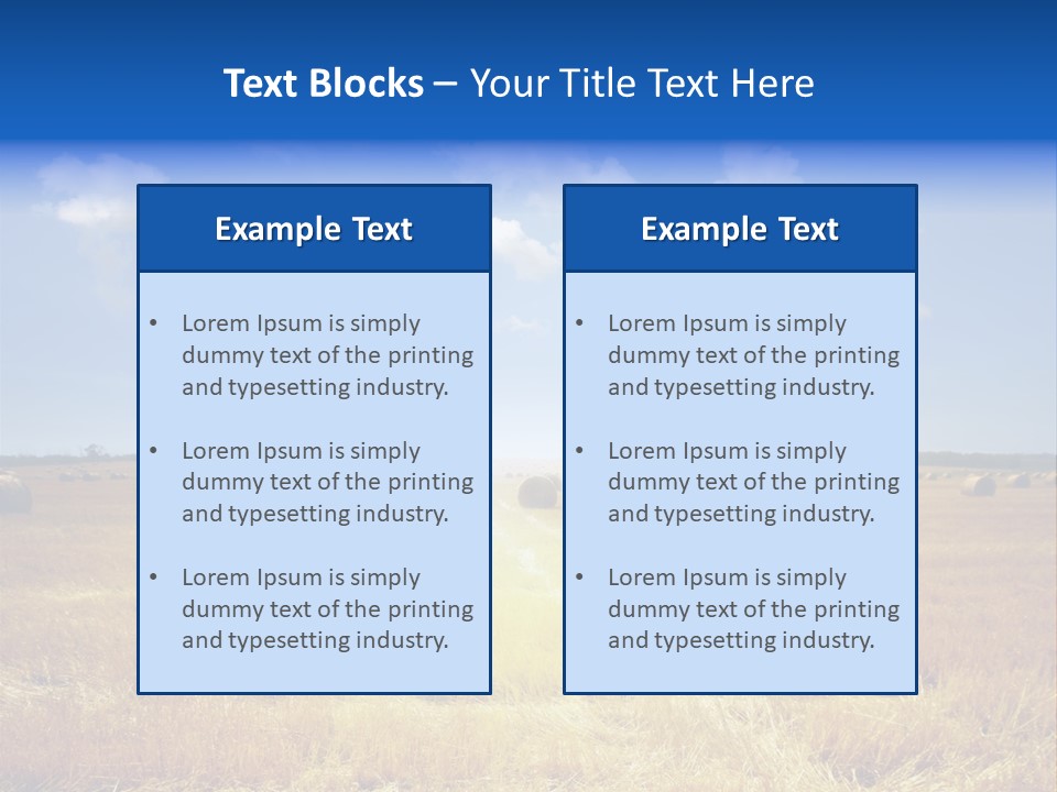 Rick Nature Wheat PowerPoint Template