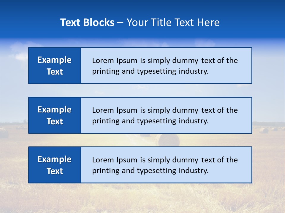 Rick Nature Wheat PowerPoint Template