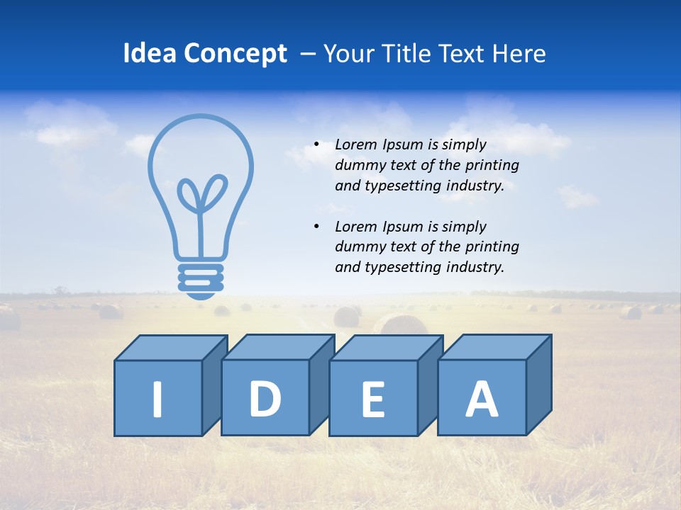 Rick Nature Wheat PowerPoint Template