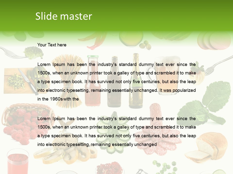 Food And Drinks PowerPoint Template