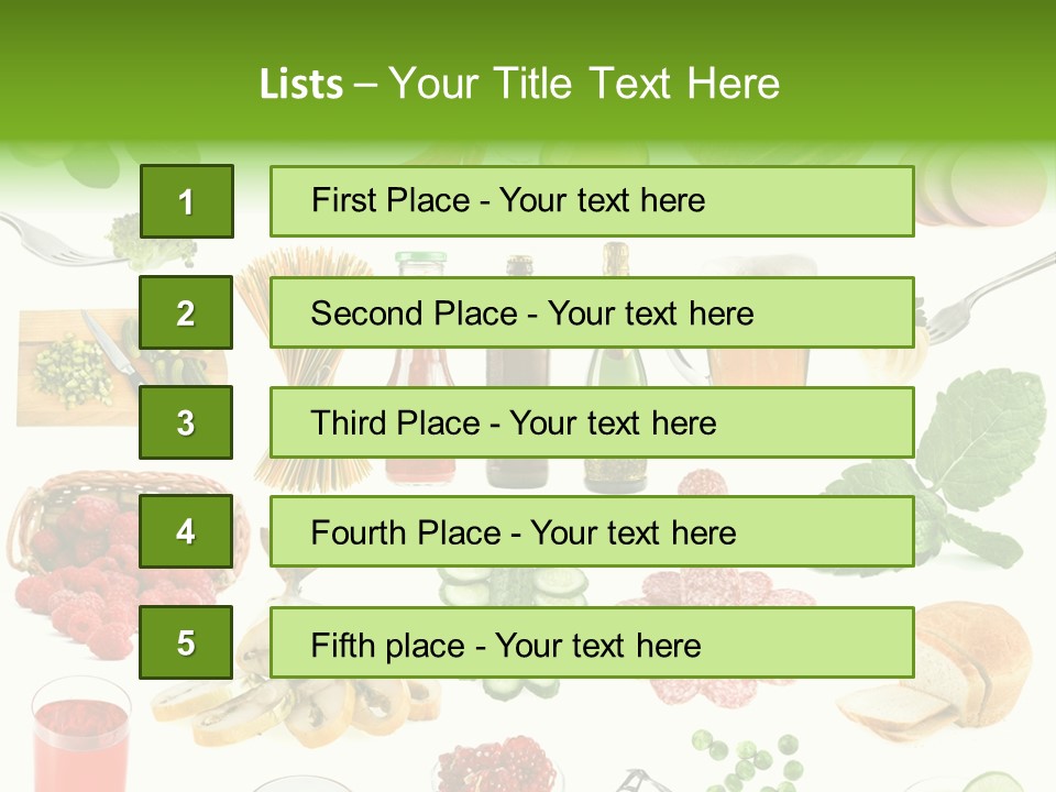 Food And Drinks PowerPoint Template