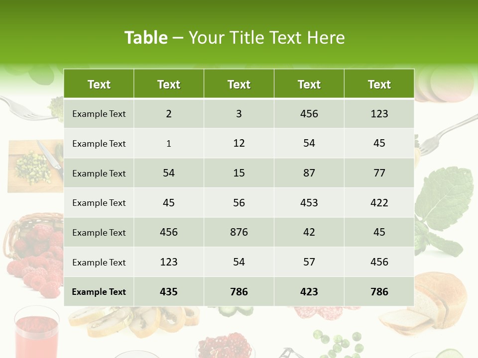 Food And Drinks PowerPoint Template
