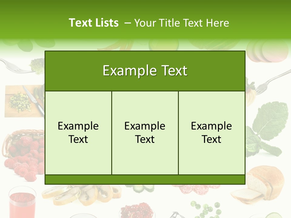 Food And Drinks PowerPoint Template