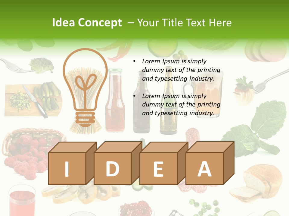 Food And Drinks PowerPoint Template