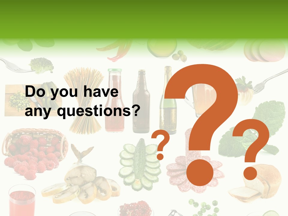 Food And Drinks PowerPoint Template