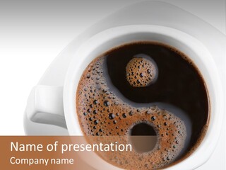 Yin Yang Coffee PowerPoint Template