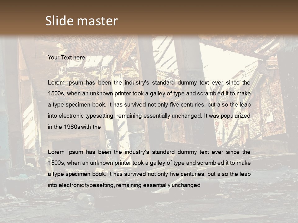 City Ruin PowerPoint Template