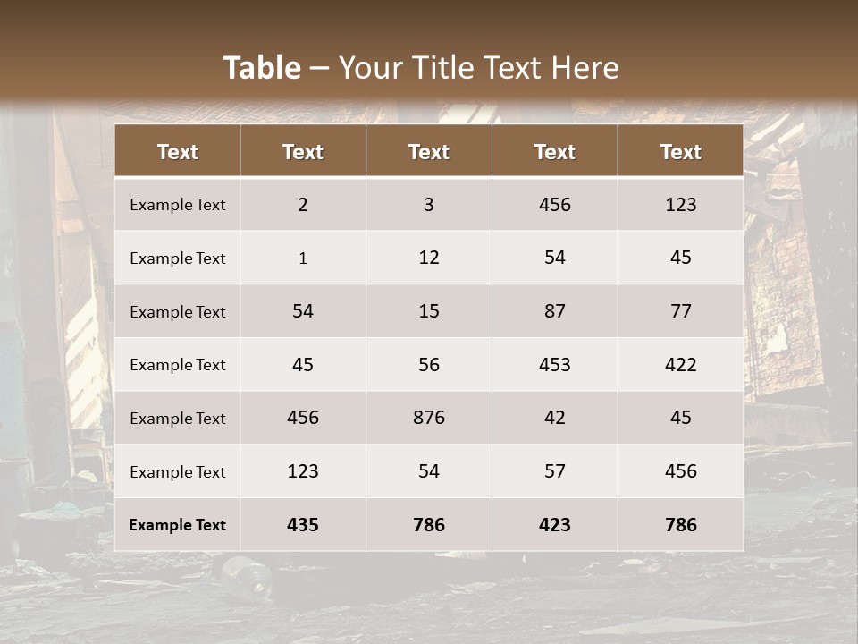 City Ruin PowerPoint Template
