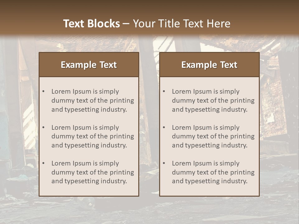 City Ruin PowerPoint Template