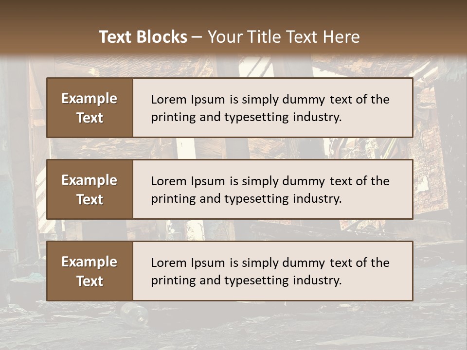 City Ruin PowerPoint Template