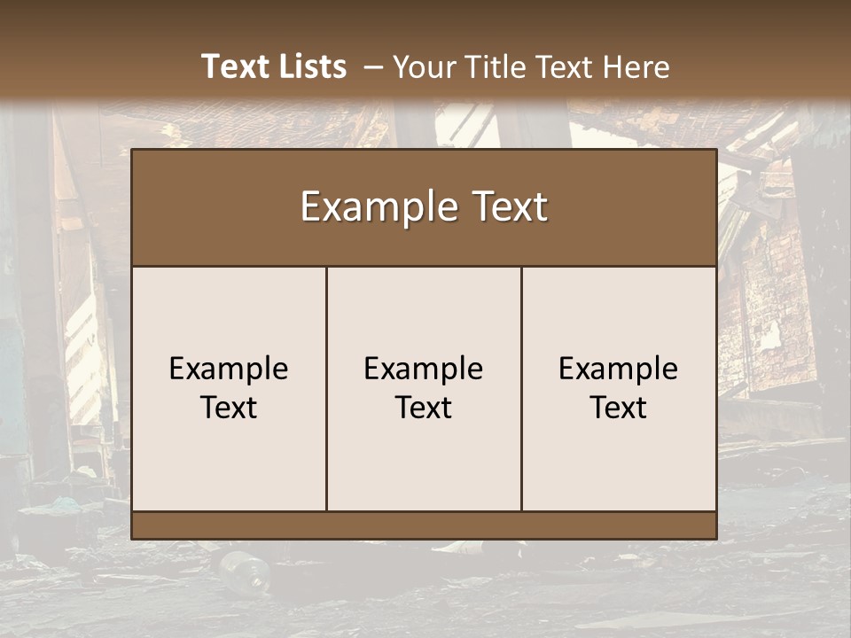 City Ruin PowerPoint Template