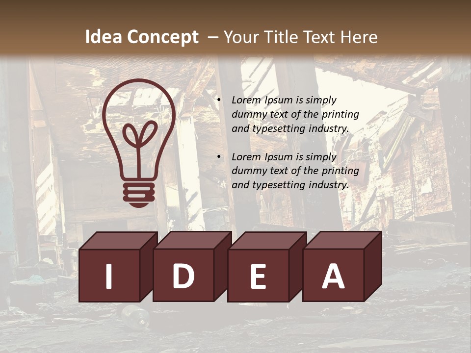 City Ruin PowerPoint Template