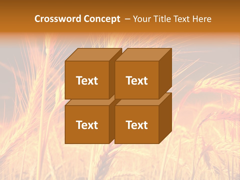 Golden Wheat PowerPoint Template