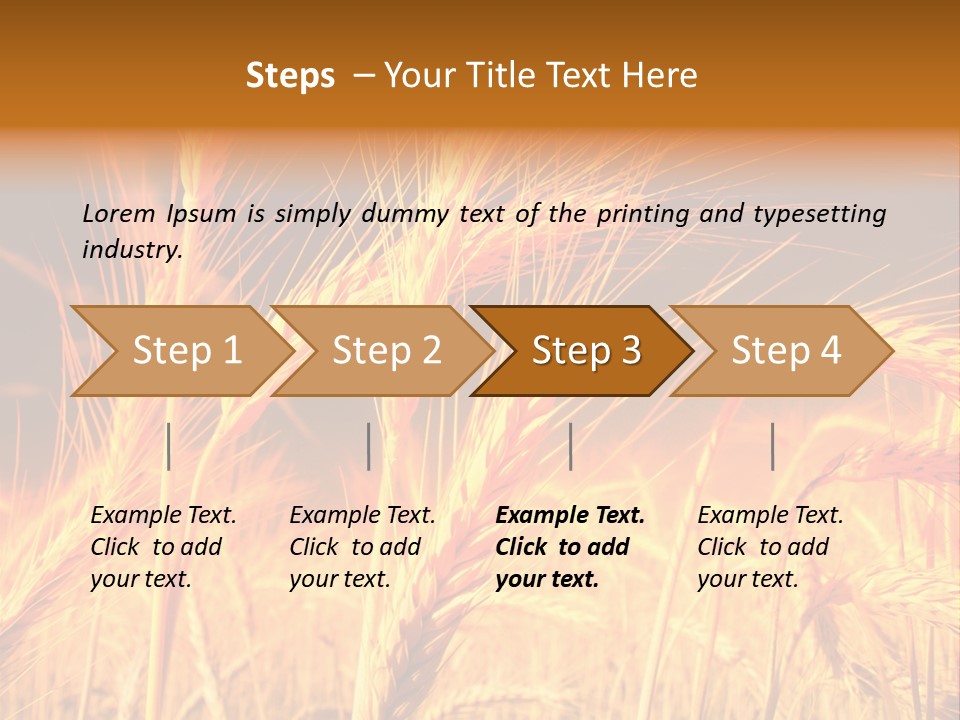 Golden Wheat PowerPoint Template
