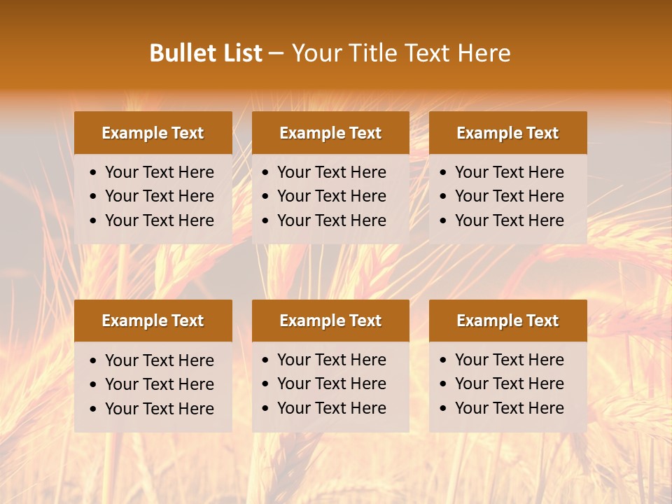 Golden Wheat PowerPoint Template