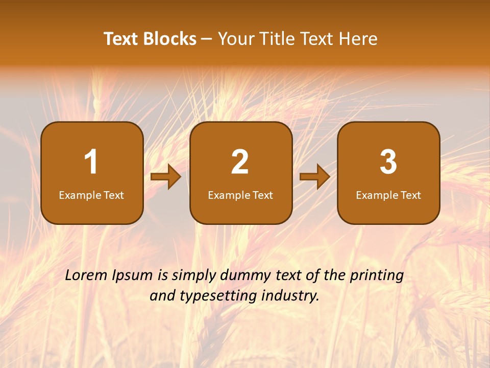 Golden Wheat PowerPoint Template