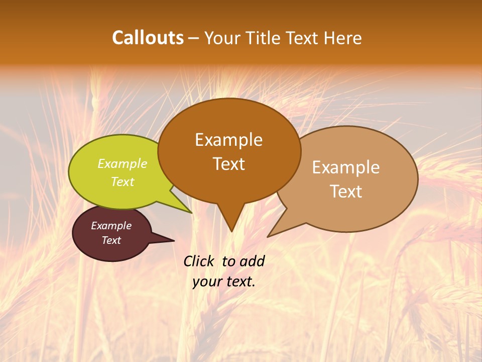 Golden Wheat PowerPoint Template