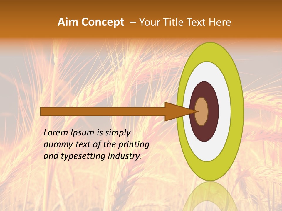 Golden Wheat PowerPoint Template