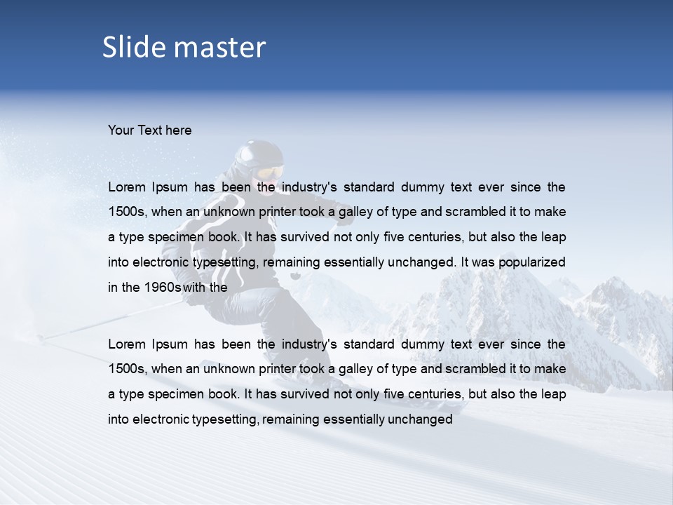 Skiing PowerPoint Template