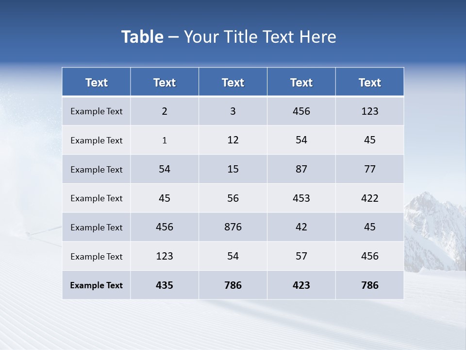 Skiing PowerPoint Template