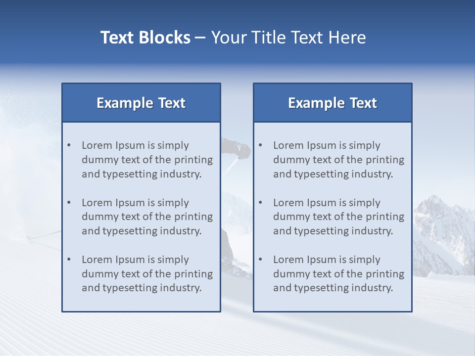 Skiing PowerPoint Template