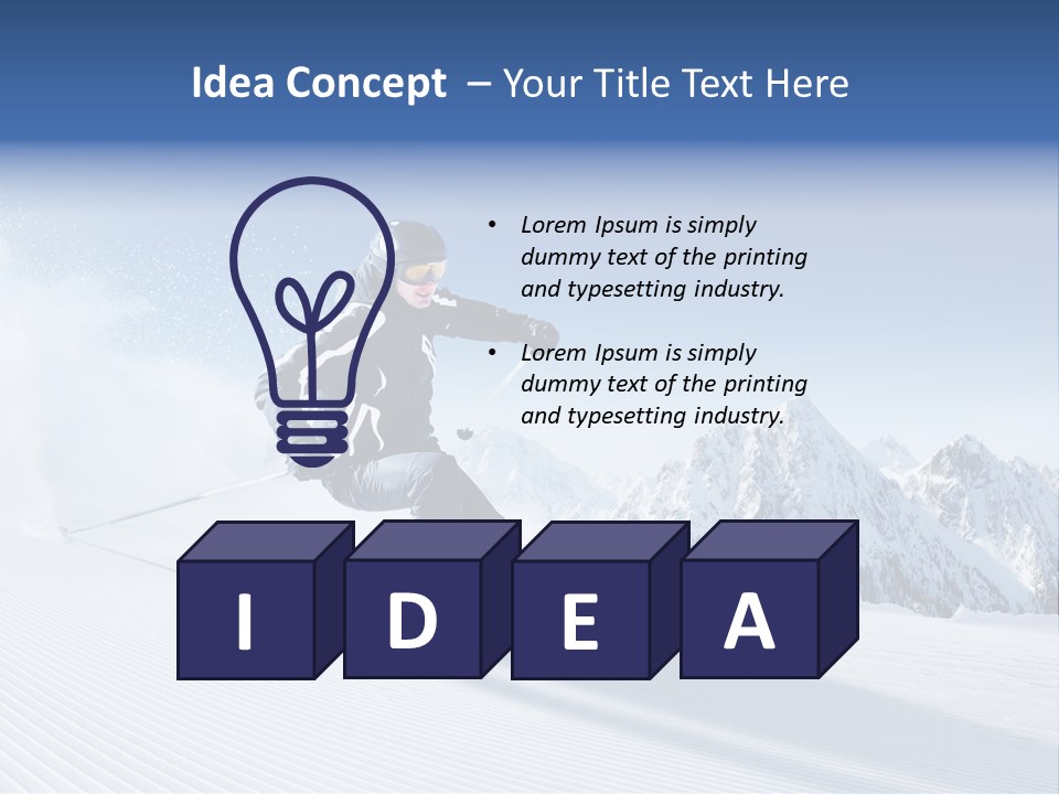 Skiing PowerPoint Template