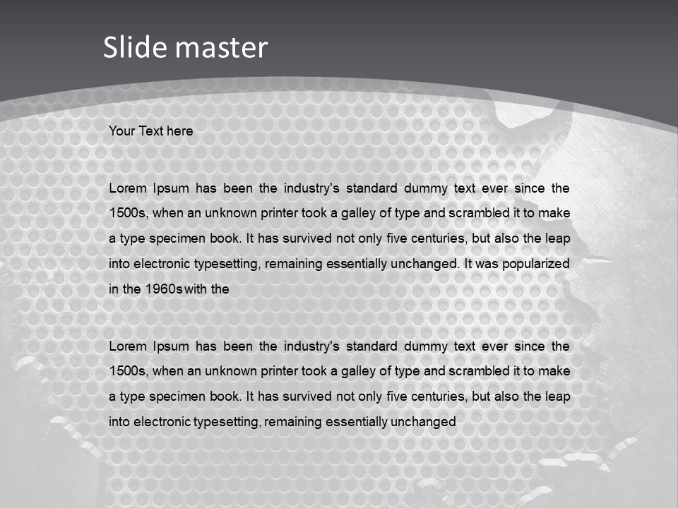 Textures Crack PowerPoint Template