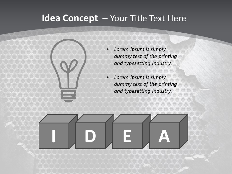 Textures Crack PowerPoint Template