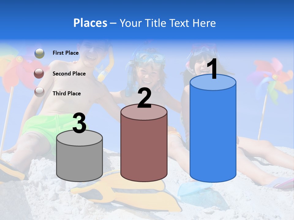 Youngsters Happy Carefree PowerPoint Template