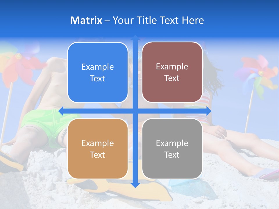 Youngsters Happy Carefree PowerPoint Template