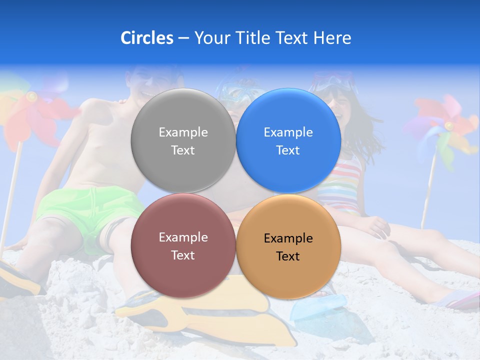 Youngsters Happy Carefree PowerPoint Template