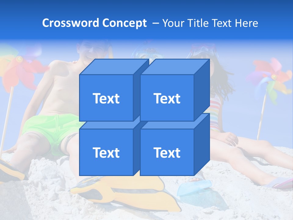 Youngsters Happy Carefree PowerPoint Template