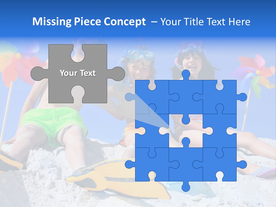 Youngsters Happy Carefree PowerPoint Template