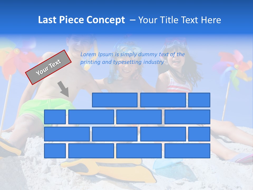 Youngsters Happy Carefree PowerPoint Template
