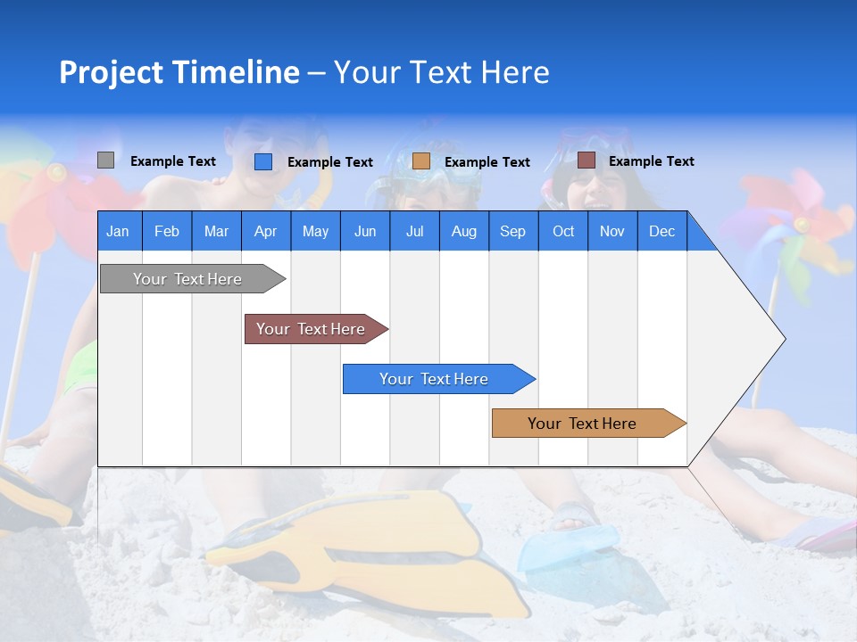 Youngsters Happy Carefree PowerPoint Template