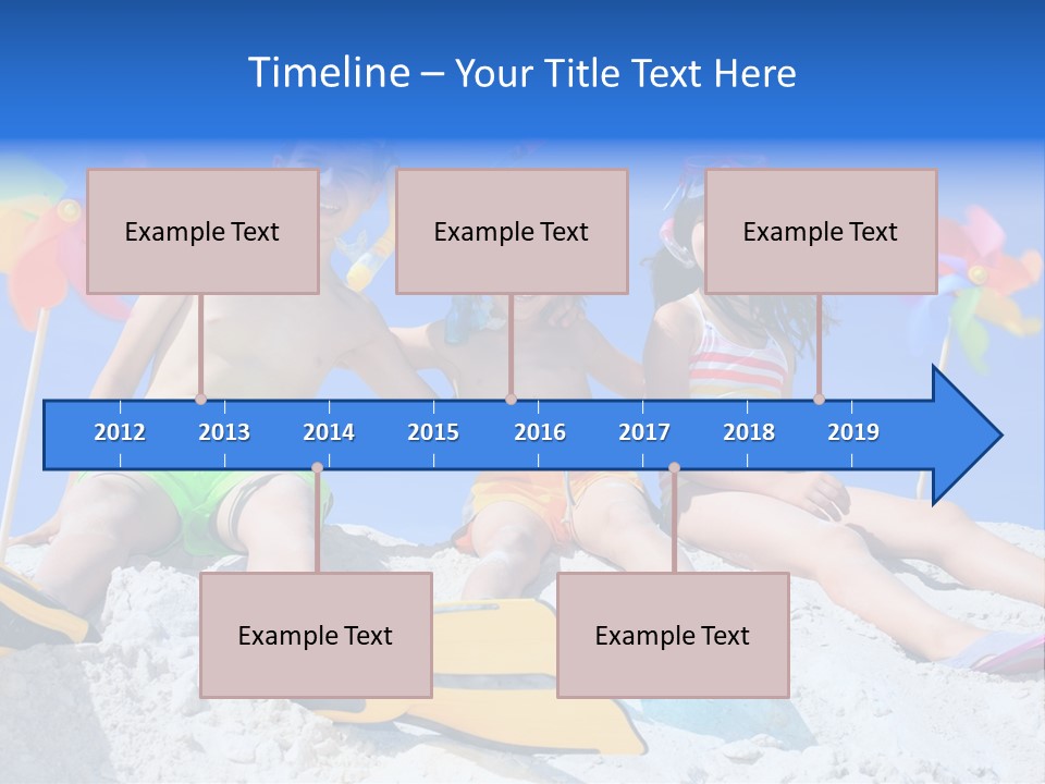 Youngsters Happy Carefree PowerPoint Template