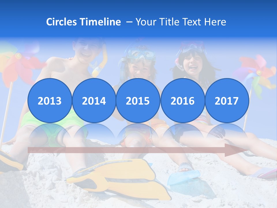 Youngsters Happy Carefree PowerPoint Template