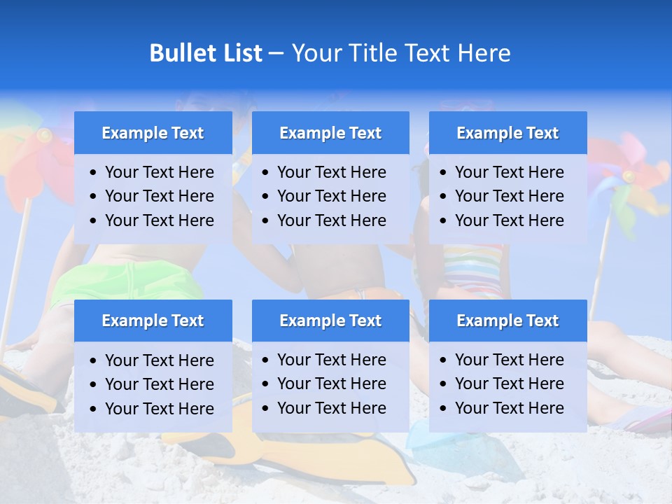 Youngsters Happy Carefree PowerPoint Template