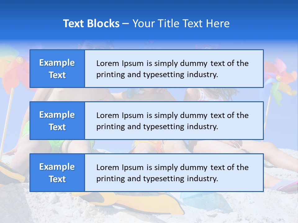 Youngsters Happy Carefree PowerPoint Template