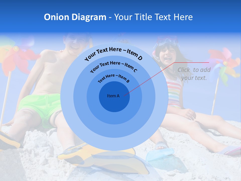 Youngsters Happy Carefree PowerPoint Template